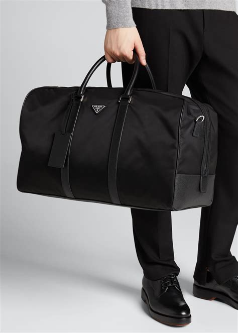 prada leather duffle bag|prada nylon duffel bags.